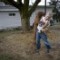 Six-year-old Chandler Gabriel lives next door to his great grandmother Mary Simpkins who lives in one of the oldest houses in East Millfield, Ohio.